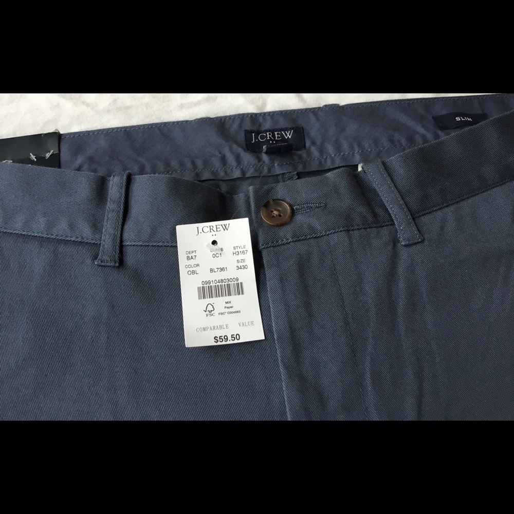 JCrew slim flex chinos